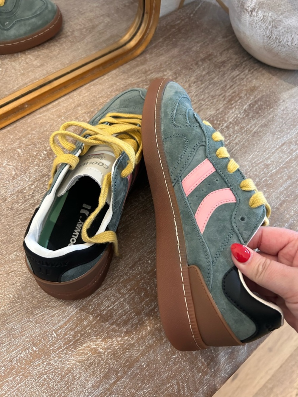 New Coolway Goal Sneakers Urban Outfitters Green - Picture 4 of 6